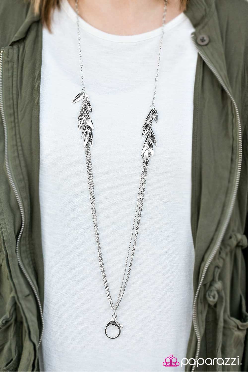 Paparazzi Necklace ~ Feelin Frisky  - Silver