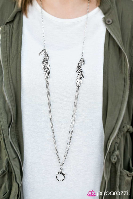 Paparazzi Necklace ~ Feelin Frisky  - Silver