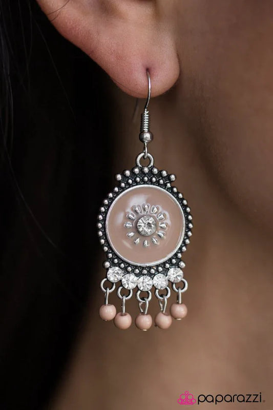 Paparazzi Earring ~ Such A Flirt - Brown