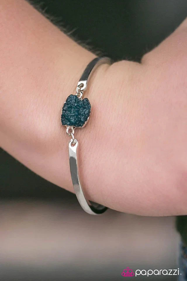 Paparazzi Bracelet ~ What A Druzy! - Blue