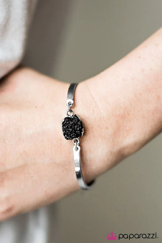 Paparazzi Bracelet ~ What A Druzy! - Black