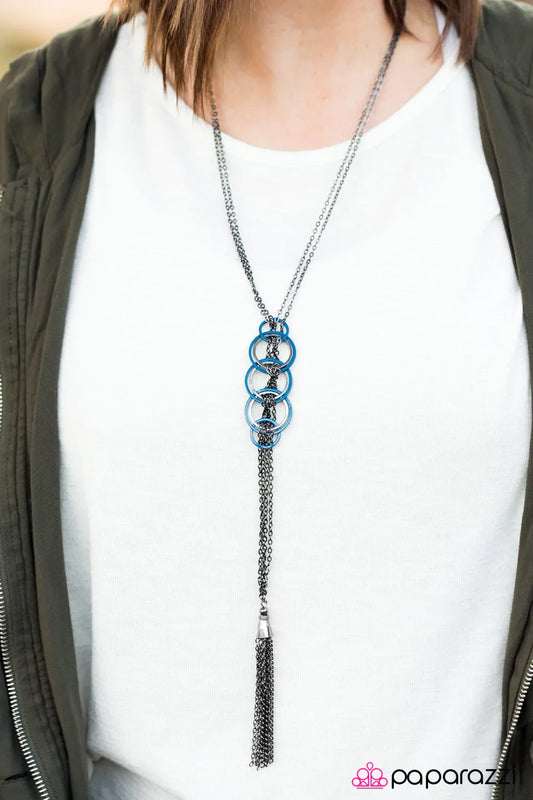 Paparazzi Necklace ~ Start Your Engines!  - Blue