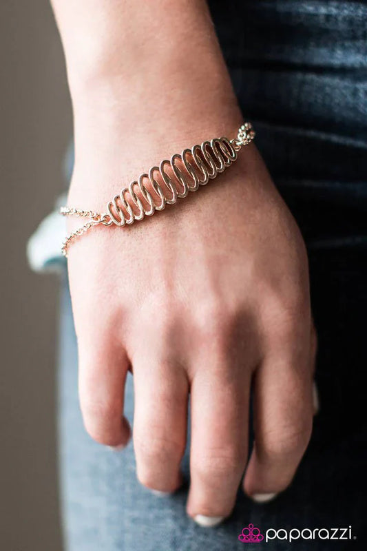 Paparazzi Bracelet ~ Jungle Journey - Rose Gold