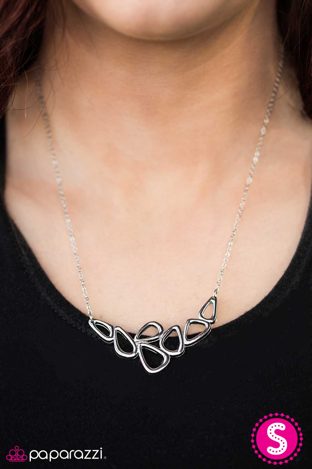 Paparazzi Necklace ~ Vertigo  - Silver