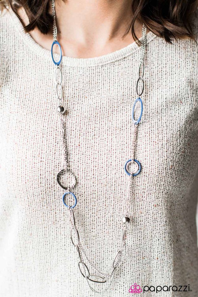 Paparazzi Necklace ~ DISC Factor - Blue