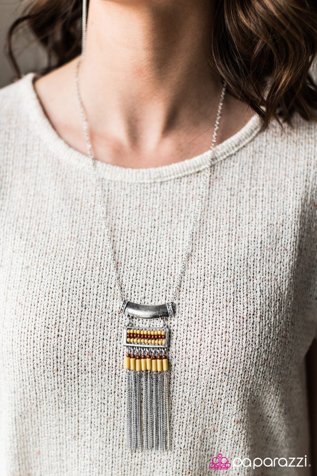 Paparazzi Necklace ~ Canyon Winds - Yellow