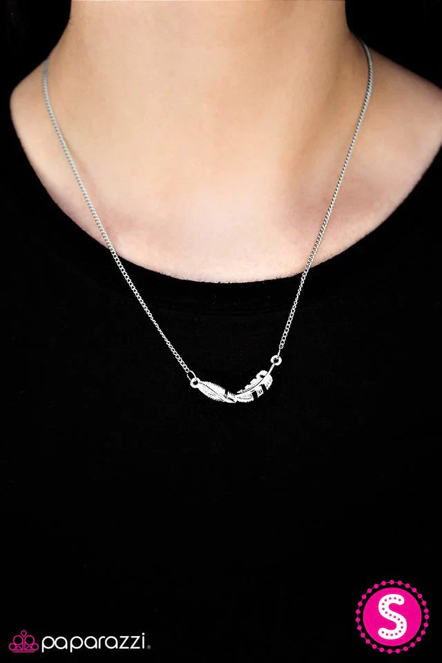Paparazzi Necklace ~ Sky Sailing - Silver