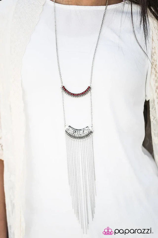 Paparazzi Necklace ~ World Class Wonder - Red