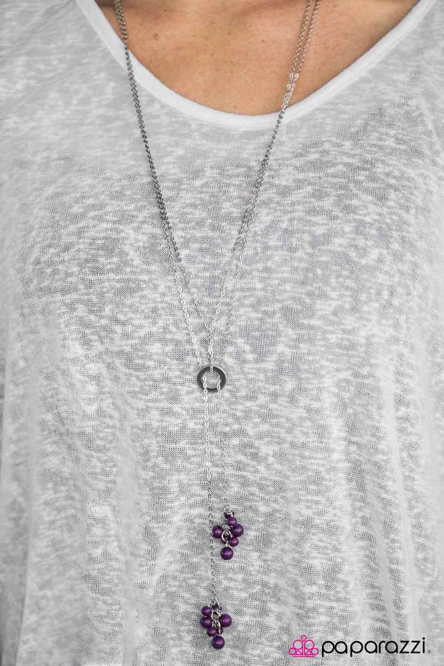 Paparazzi Necklace ~ Baby, Youre A Firework - Purple