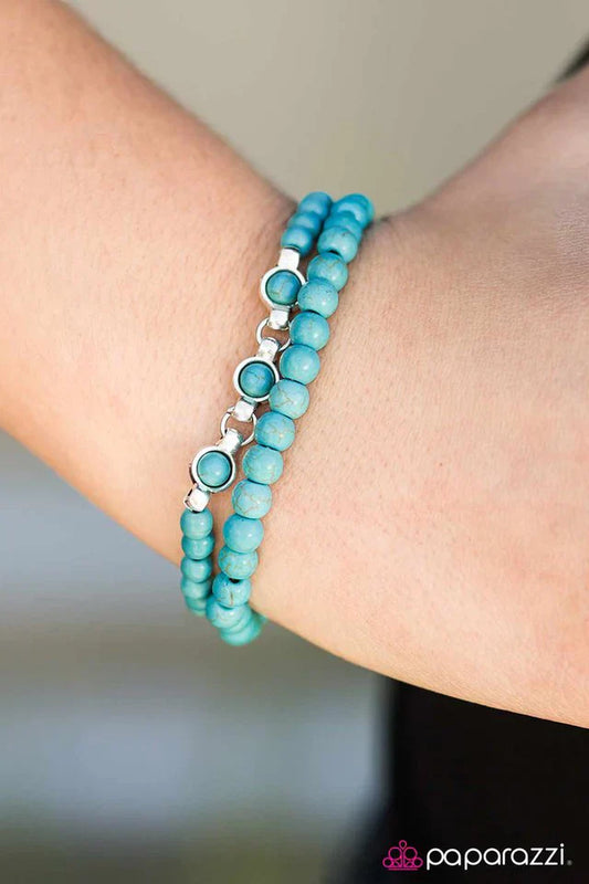 Paparazzi Bracelet ~ Everest Explorer - Blue