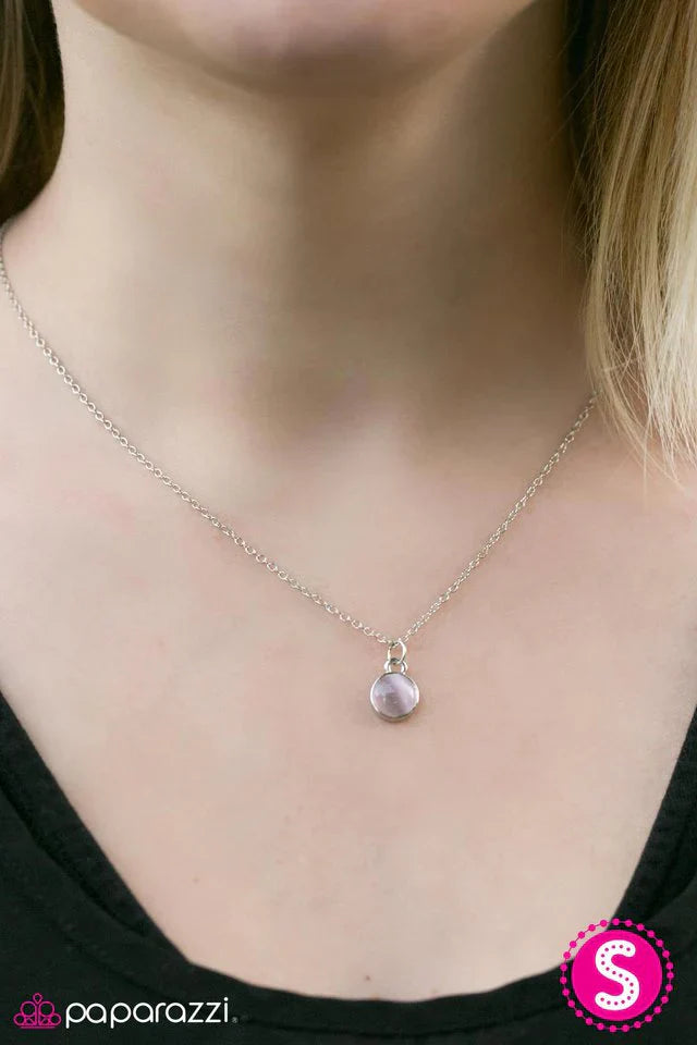 Paparazzi Necklace ~ Let There Be MOONLIGHT - Purple