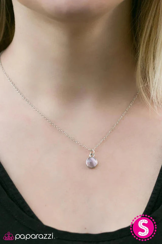 Paparazzi Necklace ~ Let There Be MOONLIGHT - Purple