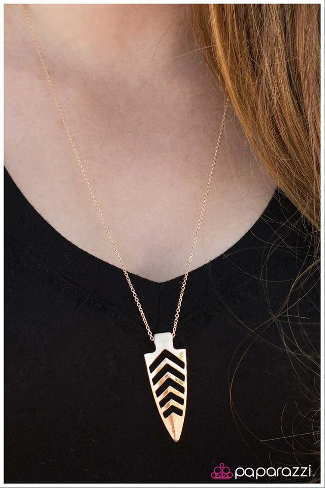 Paparazzi Necklace ~ A Matter of Artifact - Gold