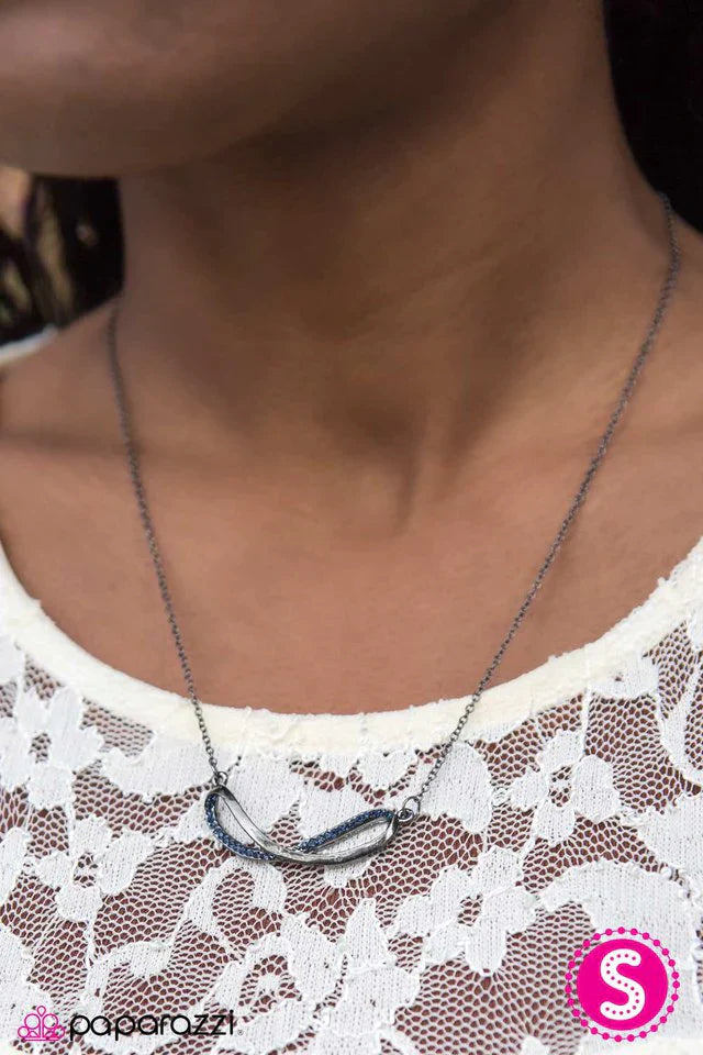 Paparazzi Necklace ~ Diamonds Are Forever - Blue