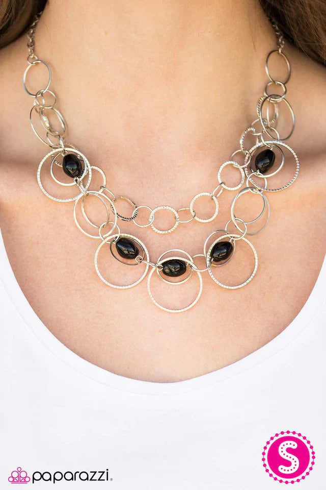 Paparazzi Necklace ~ Rock Around the Clock - Black