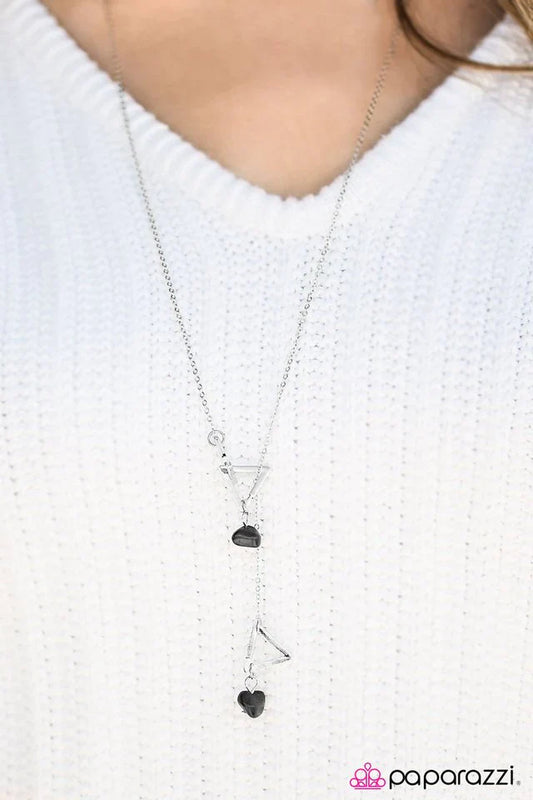 Paparazzi Necklace ~ Mountain Tour - Black