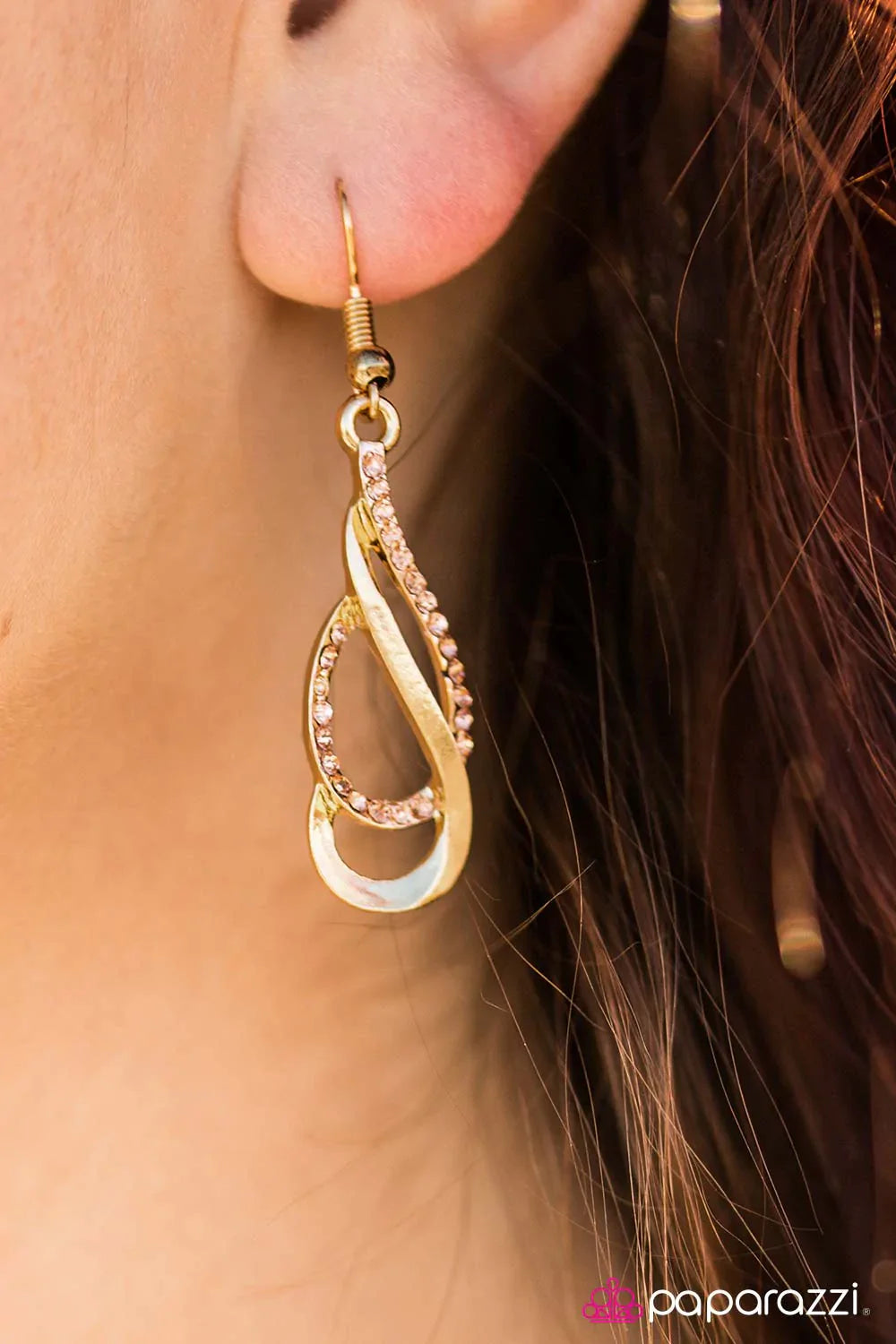 Paparazzi Earring ~ Dipped In Elegance  - Gold