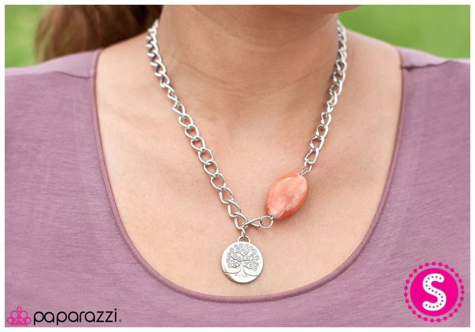 Paparazzi Necklace ~ Rooted in Opulence - Orange