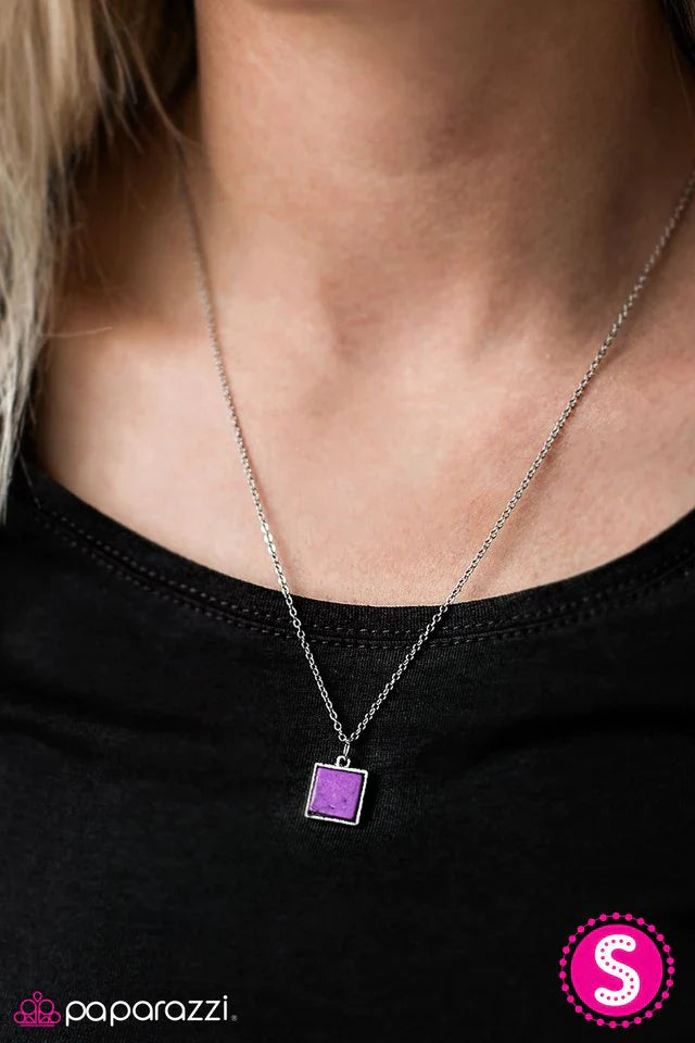 Paparazzi Necklace ~ Anasazi Cliffs - Purple