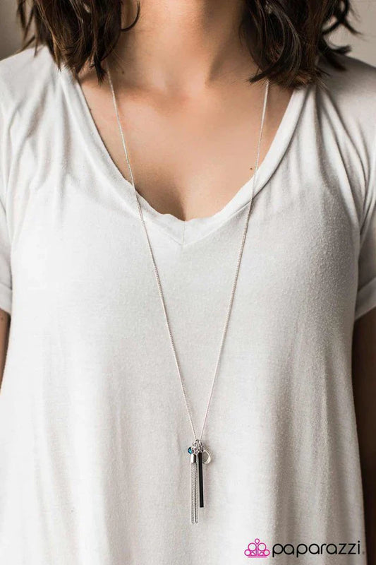 Paparazzi Necklace ~ GLEAM Team - Blue