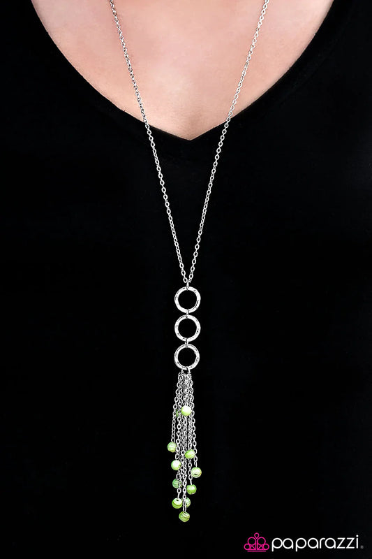 Paparazzi Necklace ~ Come Sail Away - Green