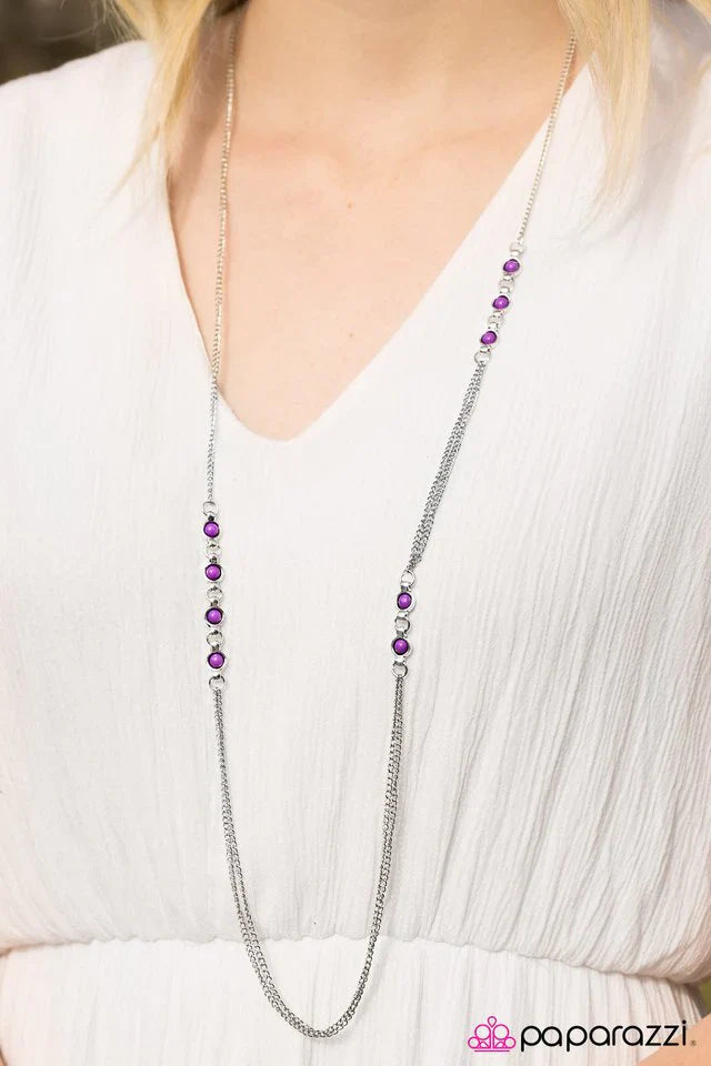 Paparazzi Necklace ~ Color Vision - Purple