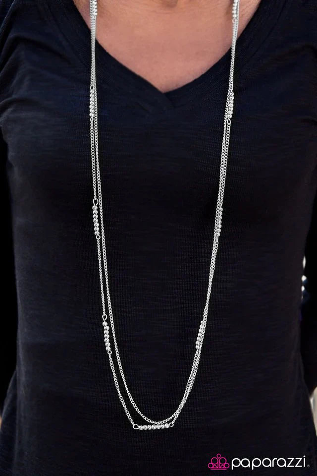 Paparazzi Necklace ~ Metal Musings - Silver