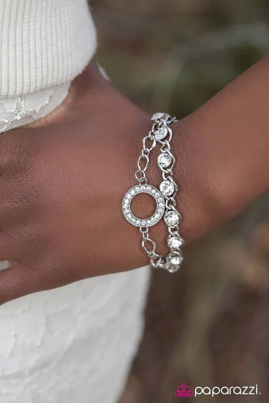 Paparazzi Bracelet ~ Everyday Shine - White