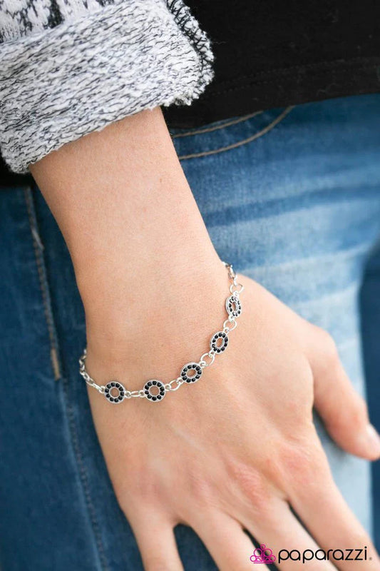 Paparazzi Bracelet ~ This Time Around - Black