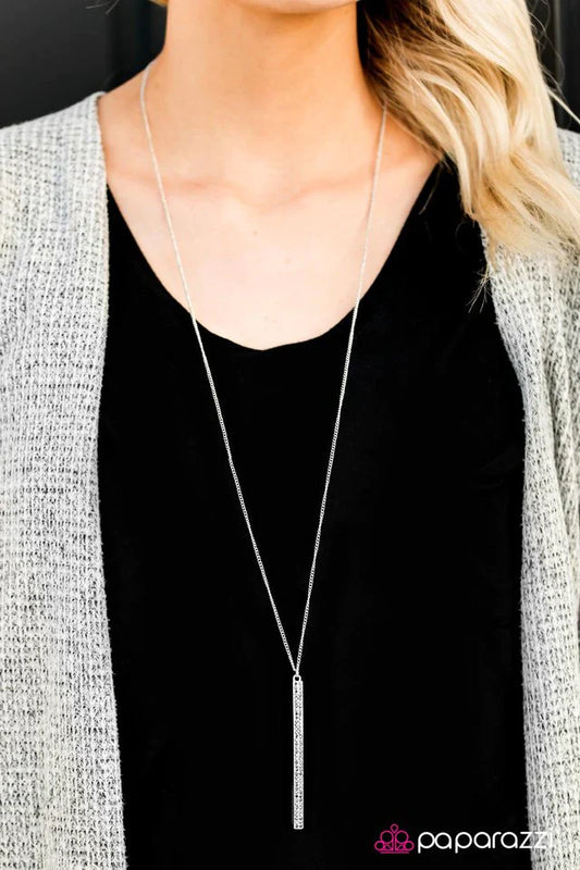 Paparazzi Necklace ~ Seattle Skyline - Silver