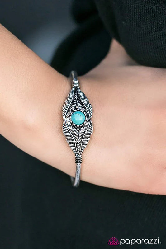 Paparazzi Bracelet ~ The FLOCK Is Ticking - Blue