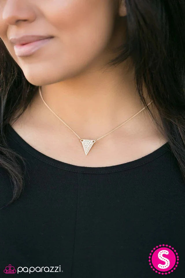 Paparazzi Necklace ~ Just A Bite - Gold