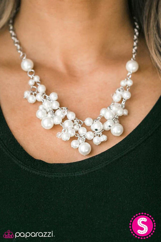 Paparazzi Necklace ~ I Can SEA Clearly Now - White