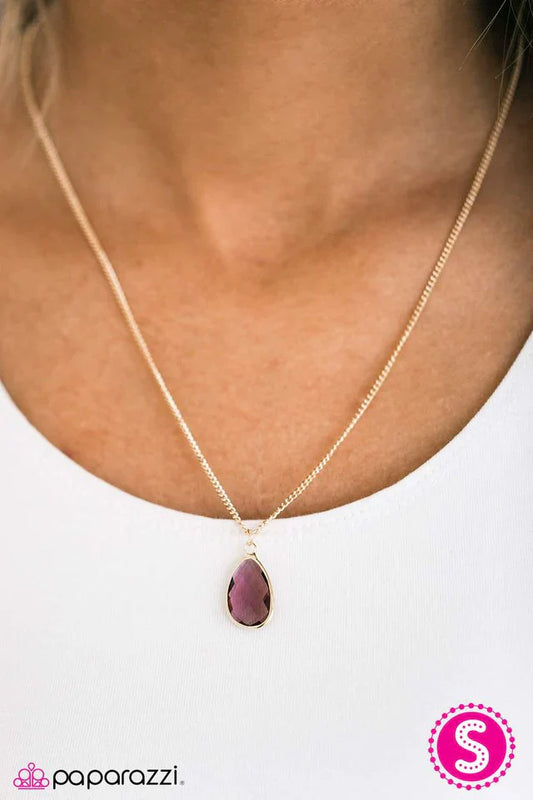 Paparazzi Necklace ~ Extra Extravagant - Purple