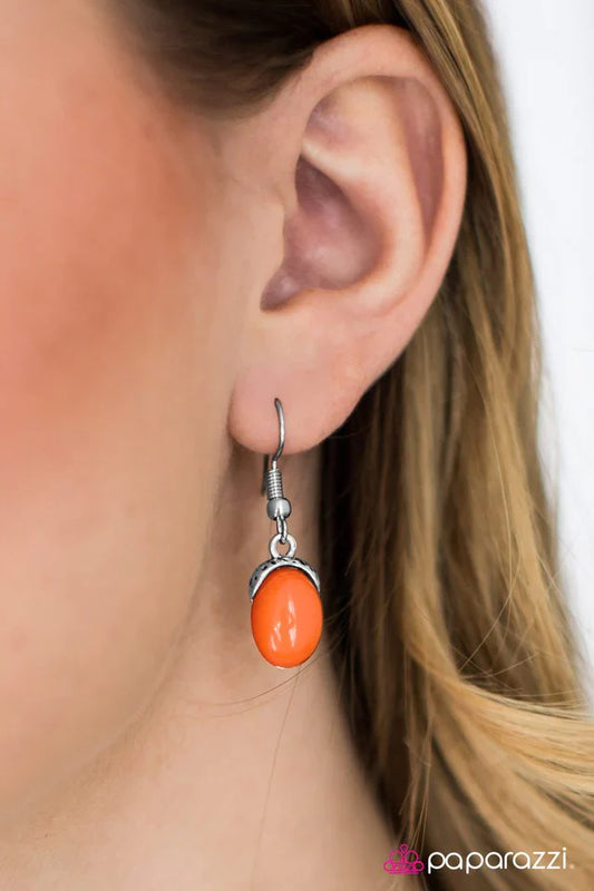 Paparazzi Earring ~ Color Scheme - Orange