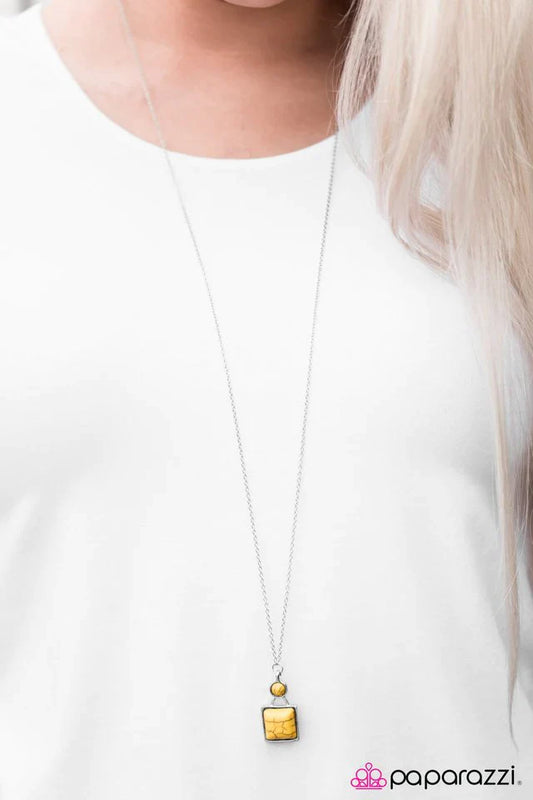 Paparazzi Necklace ~ National Landmark - Yellow