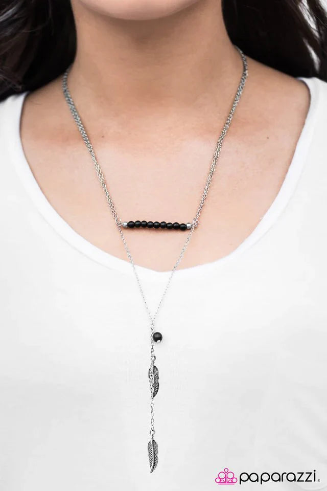 Paparazzi Necklace ~ Sky Ride - Black