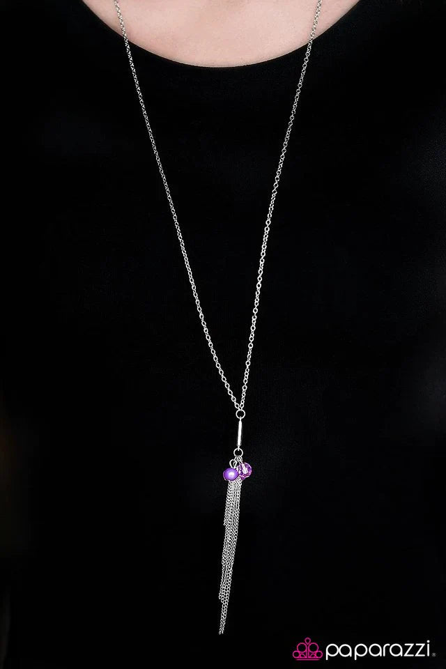 Paparazzi Necklace ~ How Exciting! - Purple