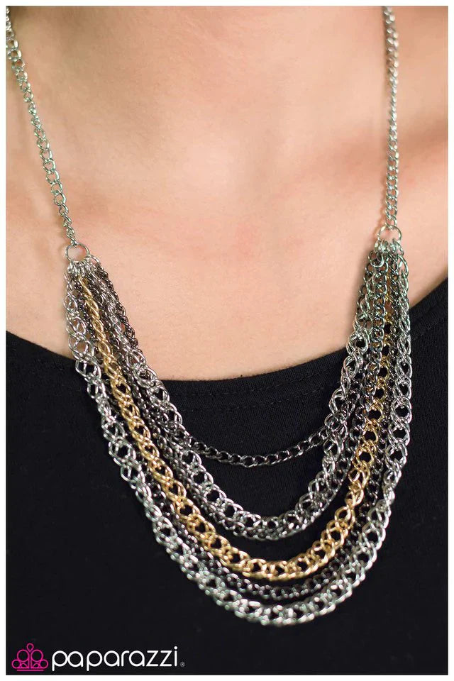 Paparazzi Necklace ~ Industrial Inspiration - Silver