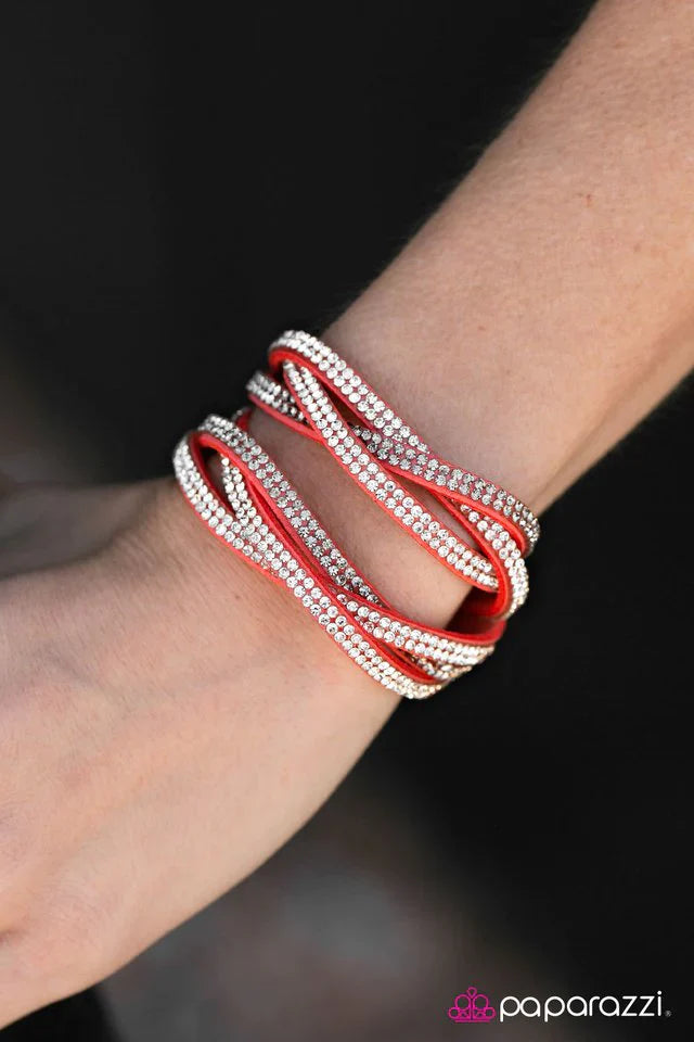 Paparazzi Bracelet ~ Send In The Sparkle! - Orange