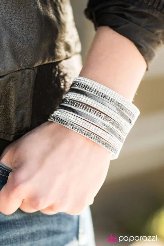 Paparazzi Bracelet ~ Thriller - White