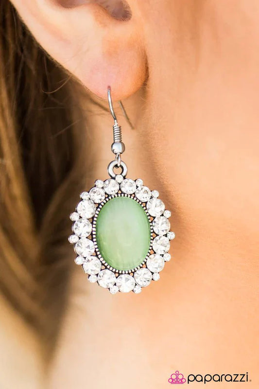Paparazzi Earring ~ Wouldnt It Be ICE? - Green