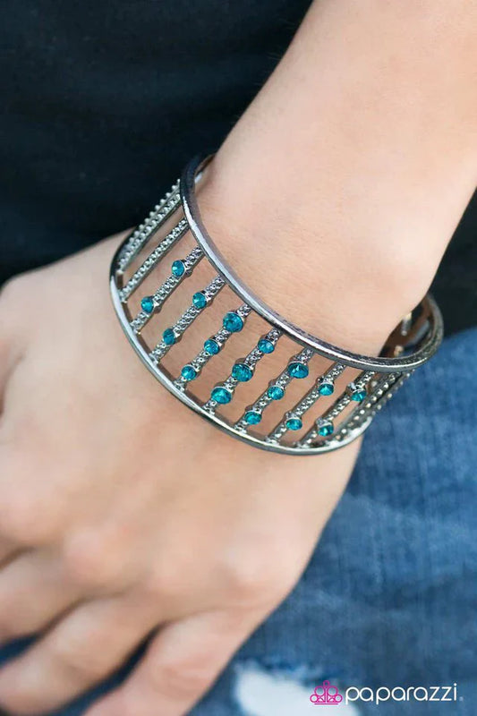 Paparazzi Bracelet ~ You Can Thank Me LADDER - Blue