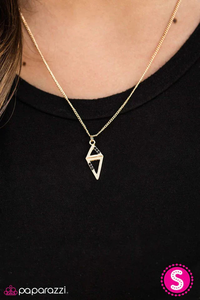 Paparazzi Necklace ~ Pretty Prismatic - Gold