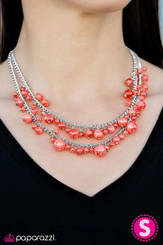 Paparazzi Necklace ~ Summer Isles  - Orange