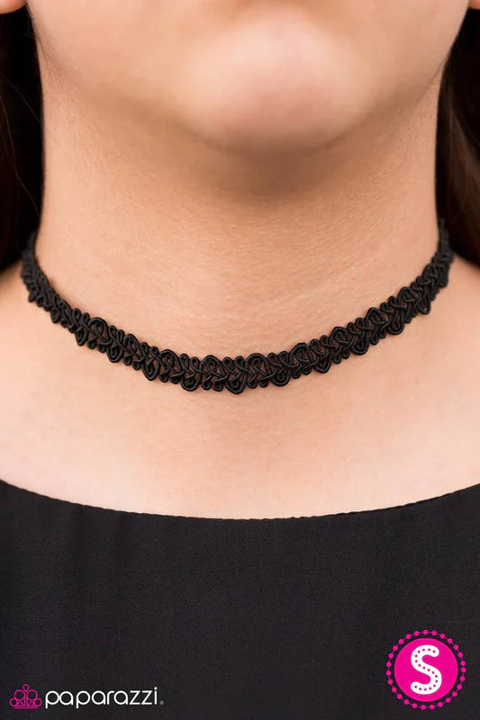 Paparazzi Necklace ~ What A FRILL! - Black