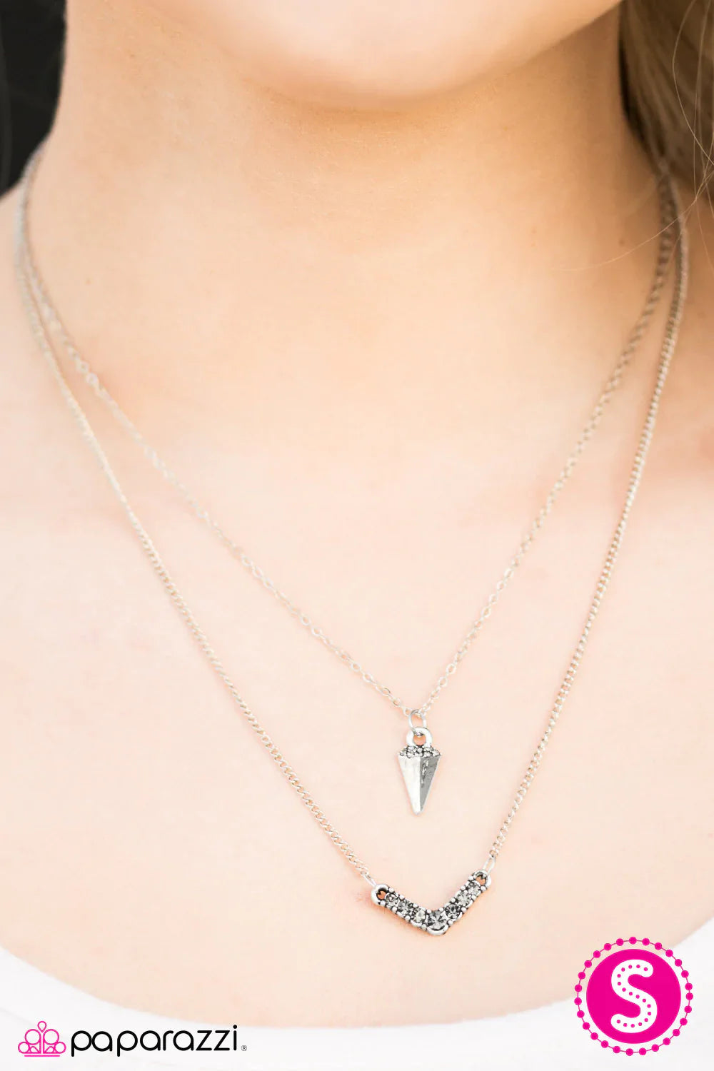 Paparazzi Necklace ~ Fear My GLITTER! - Silver