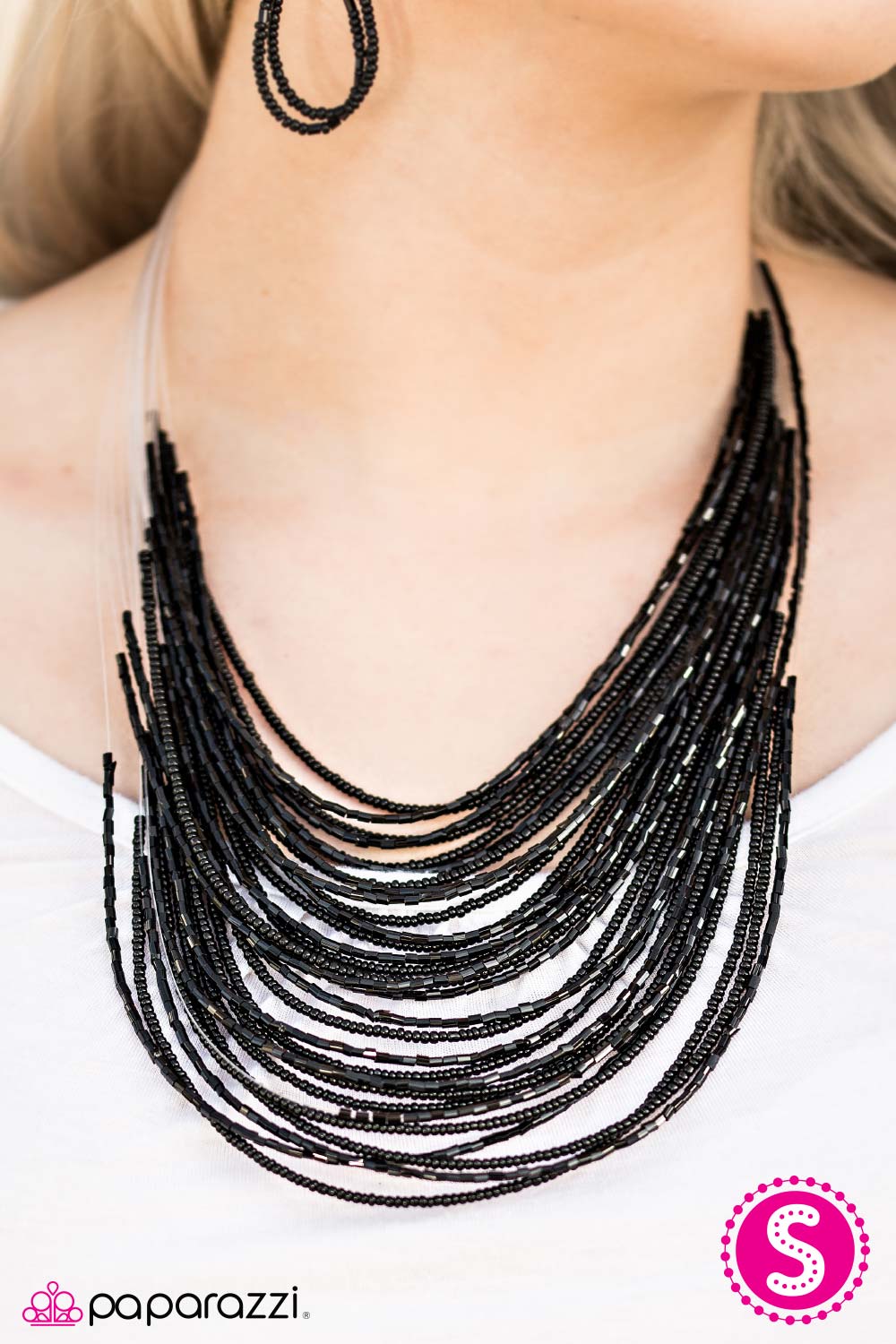 Paparazzi Necklace ~ Starlight Serenade - Black