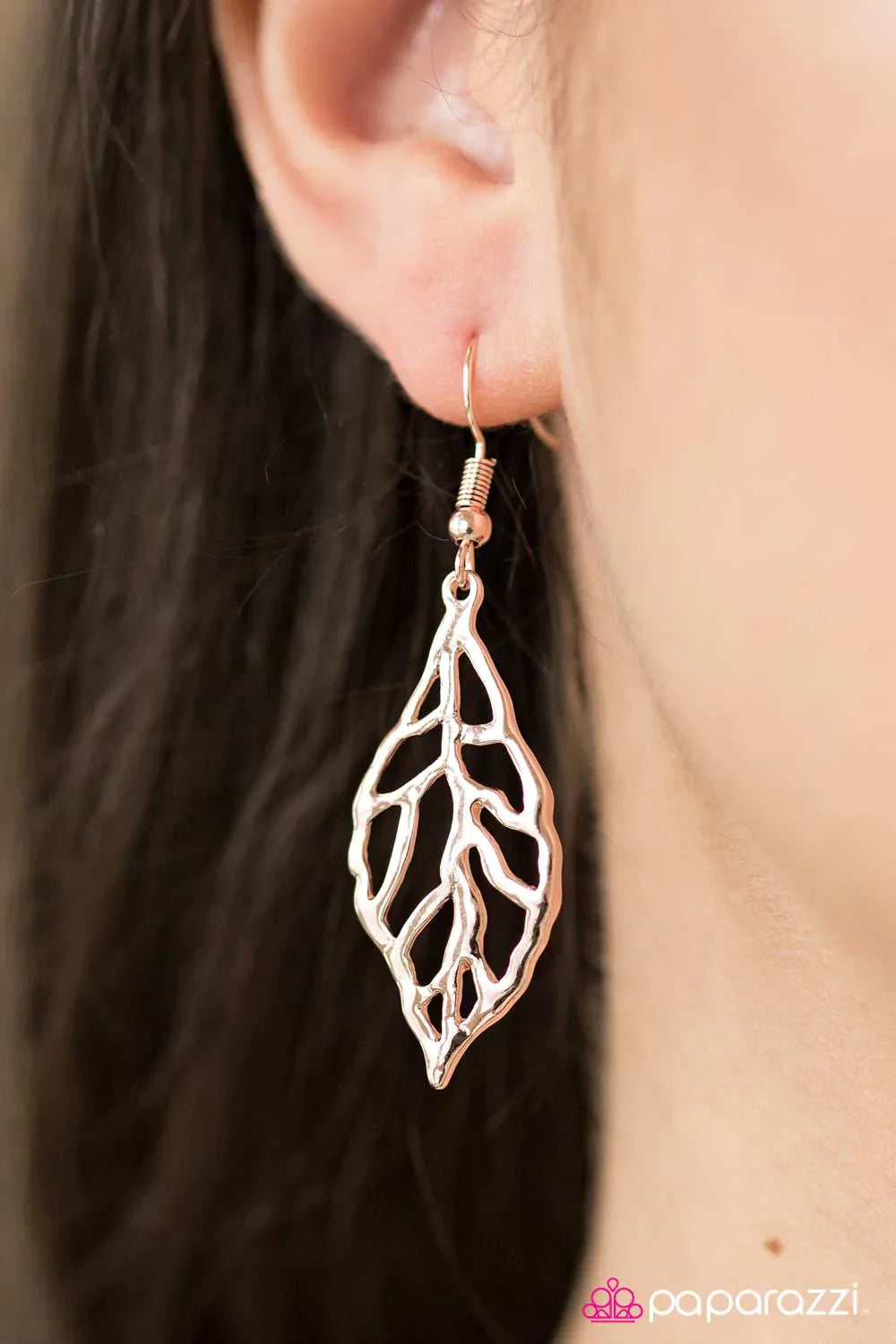 Paparazzi Earring ~ BeLEAF In Me  - Gold