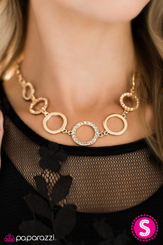 Paparazzi Necklace ~ Pop The Champagne  - Gold